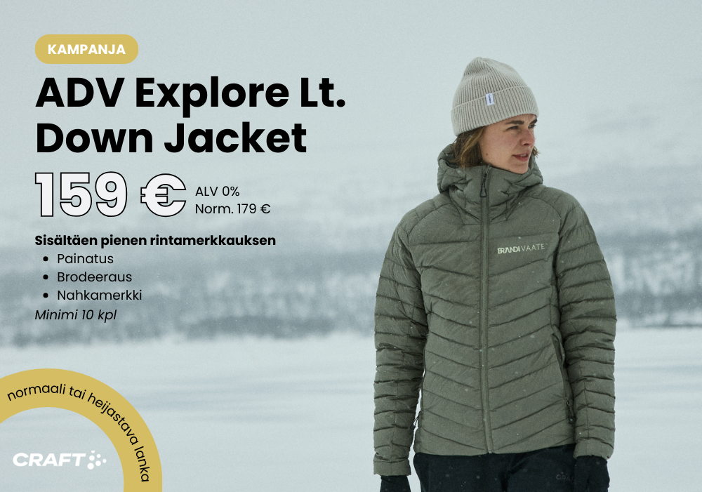 Craft-talvitakki-painatuksella-kampanja